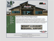 Tablet Screenshot of mountpleasantairport.com